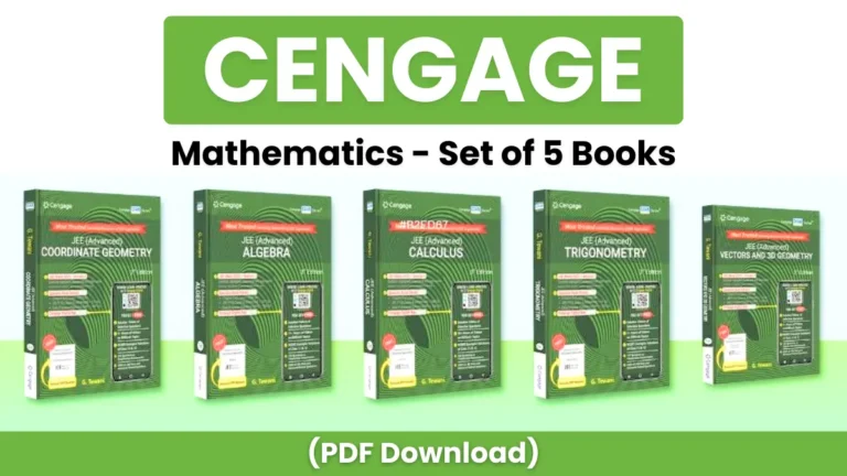 Cengage Mathematics For IIT JEE Advanced Free PDF Download