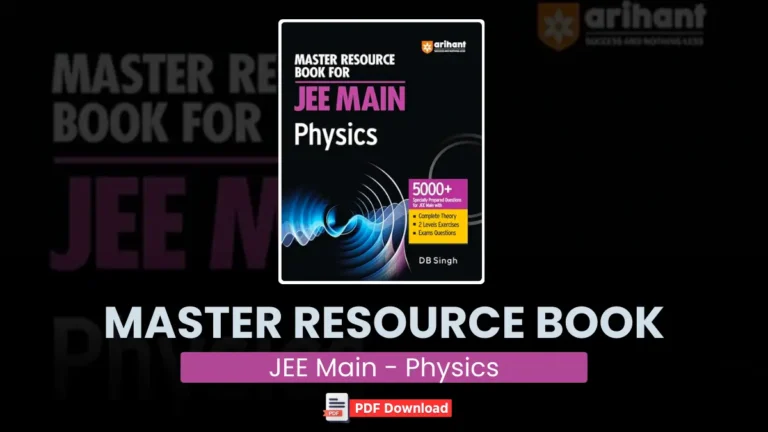 Arihant Master Resource Book For JEE Mains PDF Download