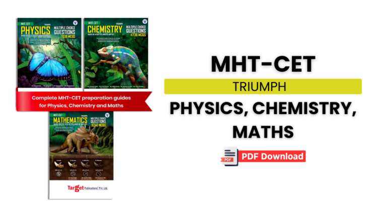 MHT-CET Triumph Physics Chemistry and Maths Books PDF Download
