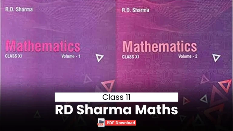 RD Sharma Class 11 Maths Book PDF Download