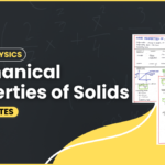 Class 11 Physics Mechanical Properties of Solids Toppers Short Notes for IIT JEE and Neet PDF Download